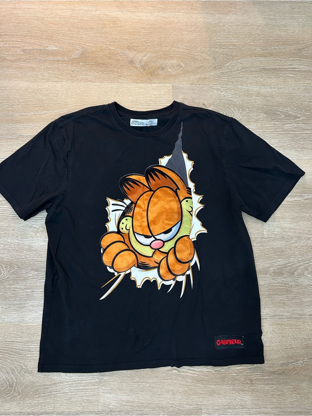 Garfield Freeze Max Breakthrough T-Shirt - Black 2XL